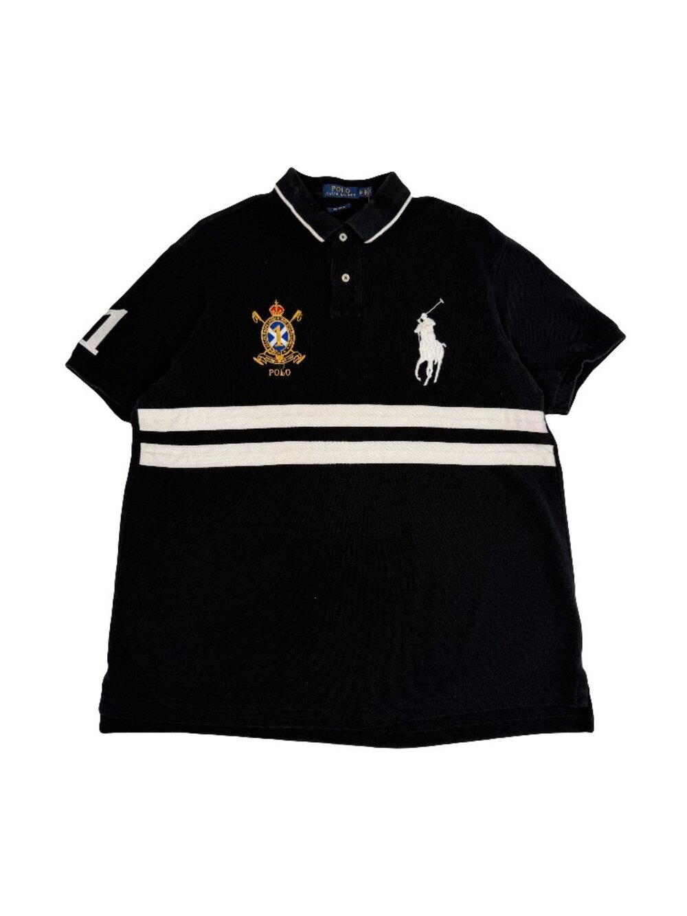Polo Ralph Lauren Big Logo Stripe Polo Shirt XL